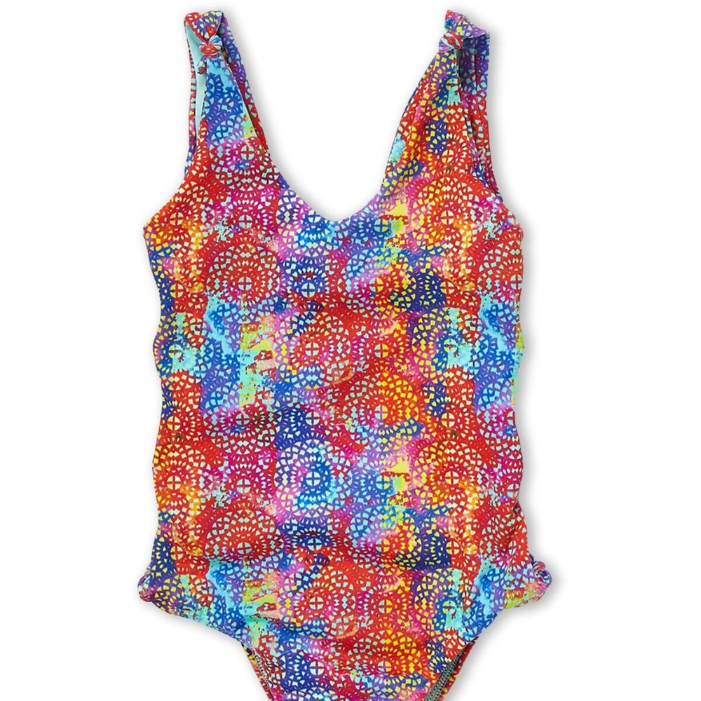 PRAIA CUTOUT ONE-PIECE SWIMSUIT Little Girl 4 NEW